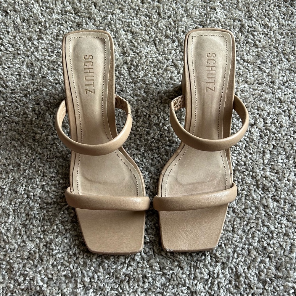 Schutz Block Heel Sandals